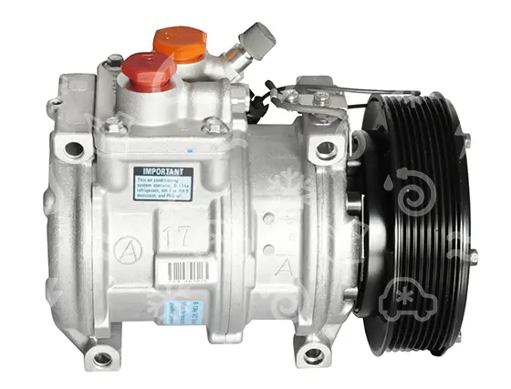 kompresor NIPPONDENSO 10PA17C, řemenice 145 mm - PV8, 12V, OEM RE6